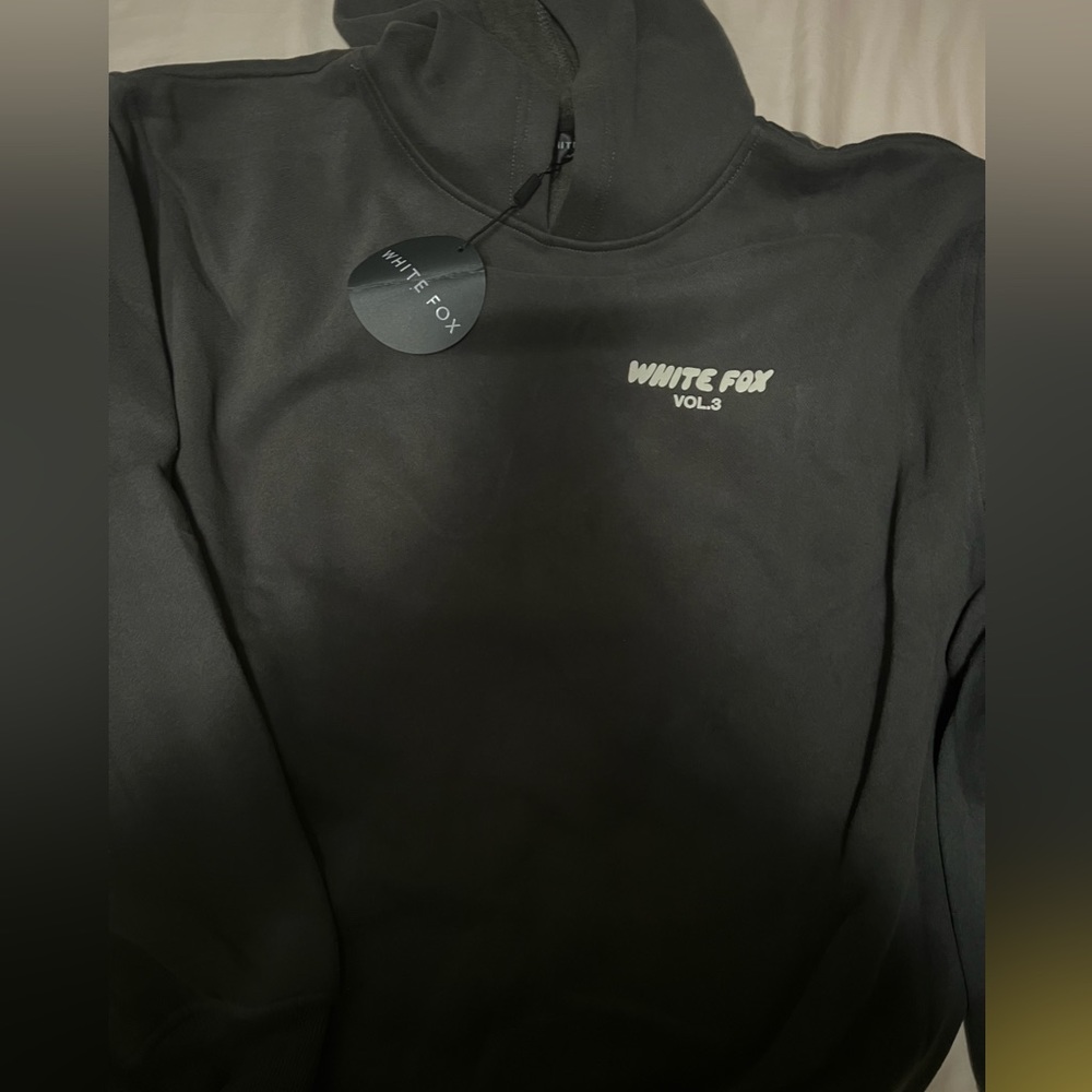 White fox grey hoodie